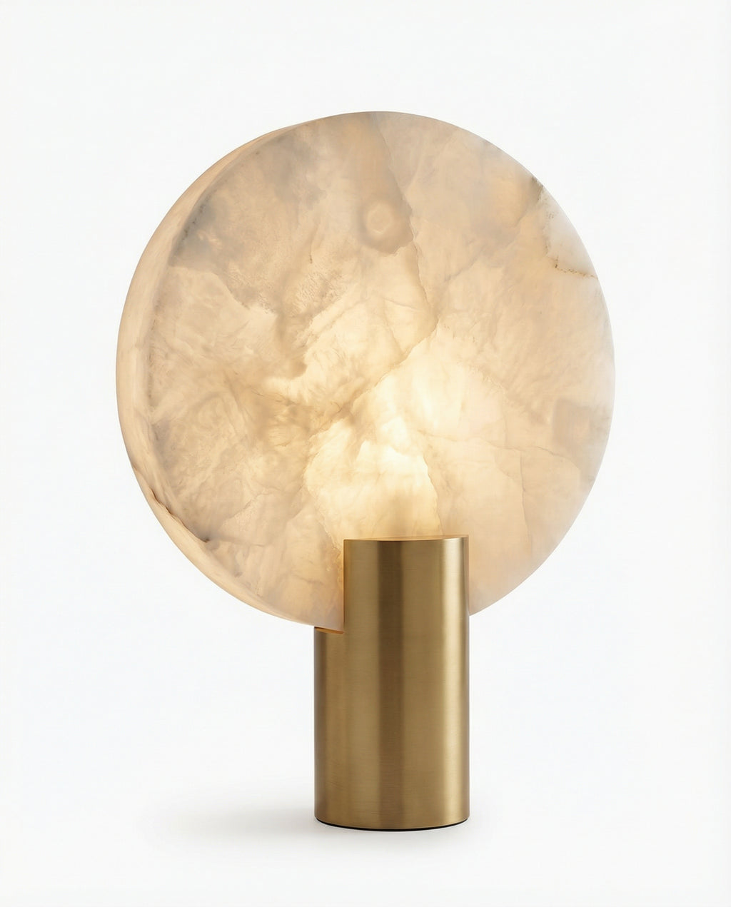 Alabaster Disc Table Lamp