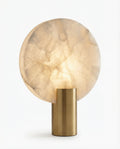 Alabaster Disc Table Lamp