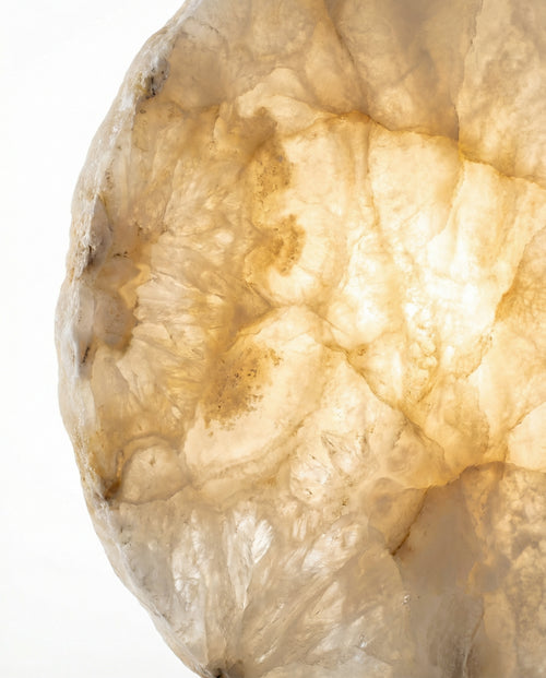 Alabaster Disc Table Lamp