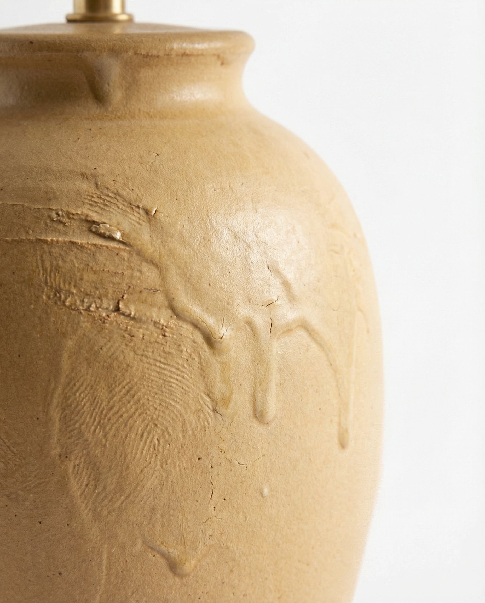Ceramic Wabi-Sabi Table Lamp — Sand