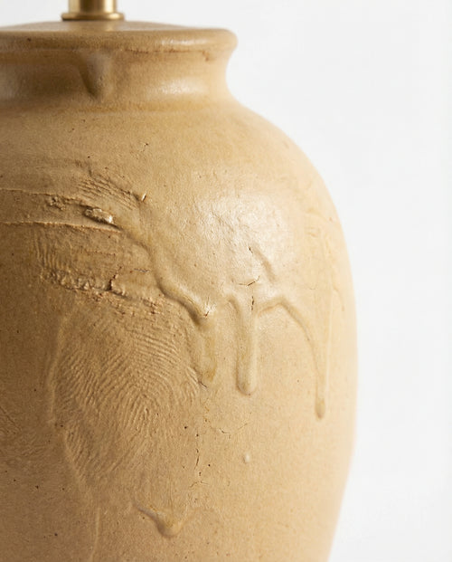 Ceramic Wabi-Sabi Table Lamp — Sand