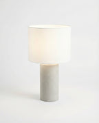 Concrete Cylinder Table Lamp