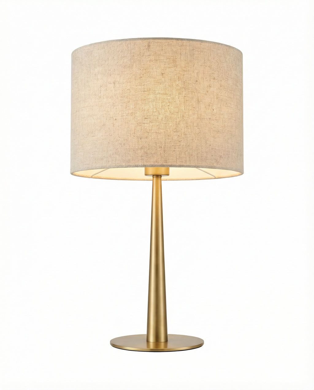 Linen Shade Table Lamp — Warm White