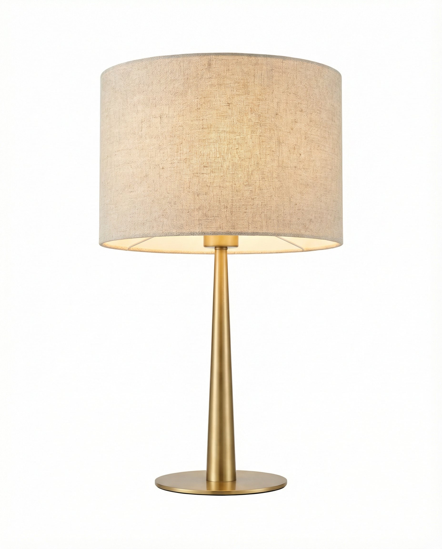 Linen Shade Table Lamp — Warm White