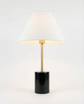 Marble Base Table Lamp — Black & Gold