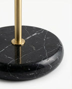 Marble Base Table Lamp — Black & Gold