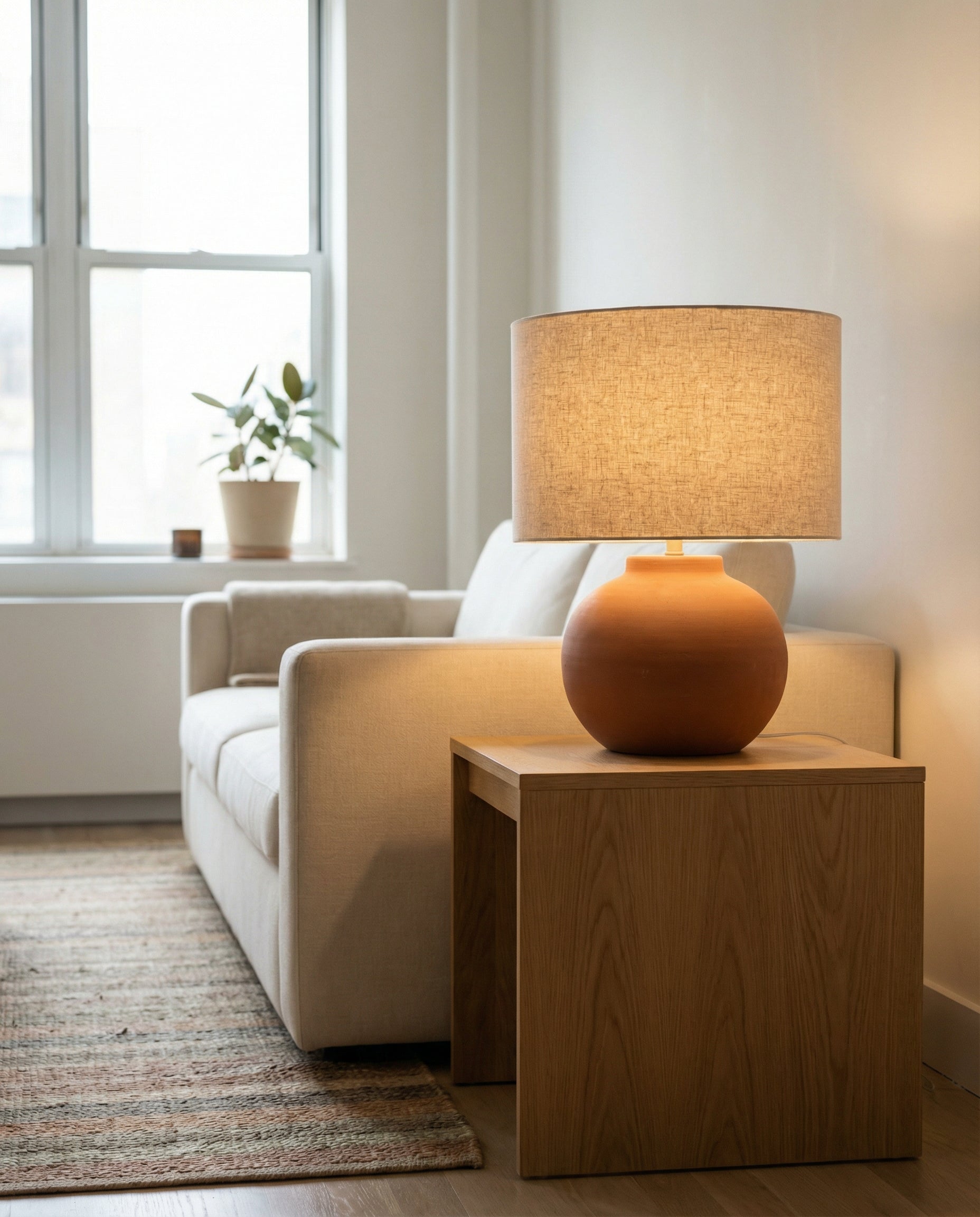 Terracotta Vessel Table Lamp