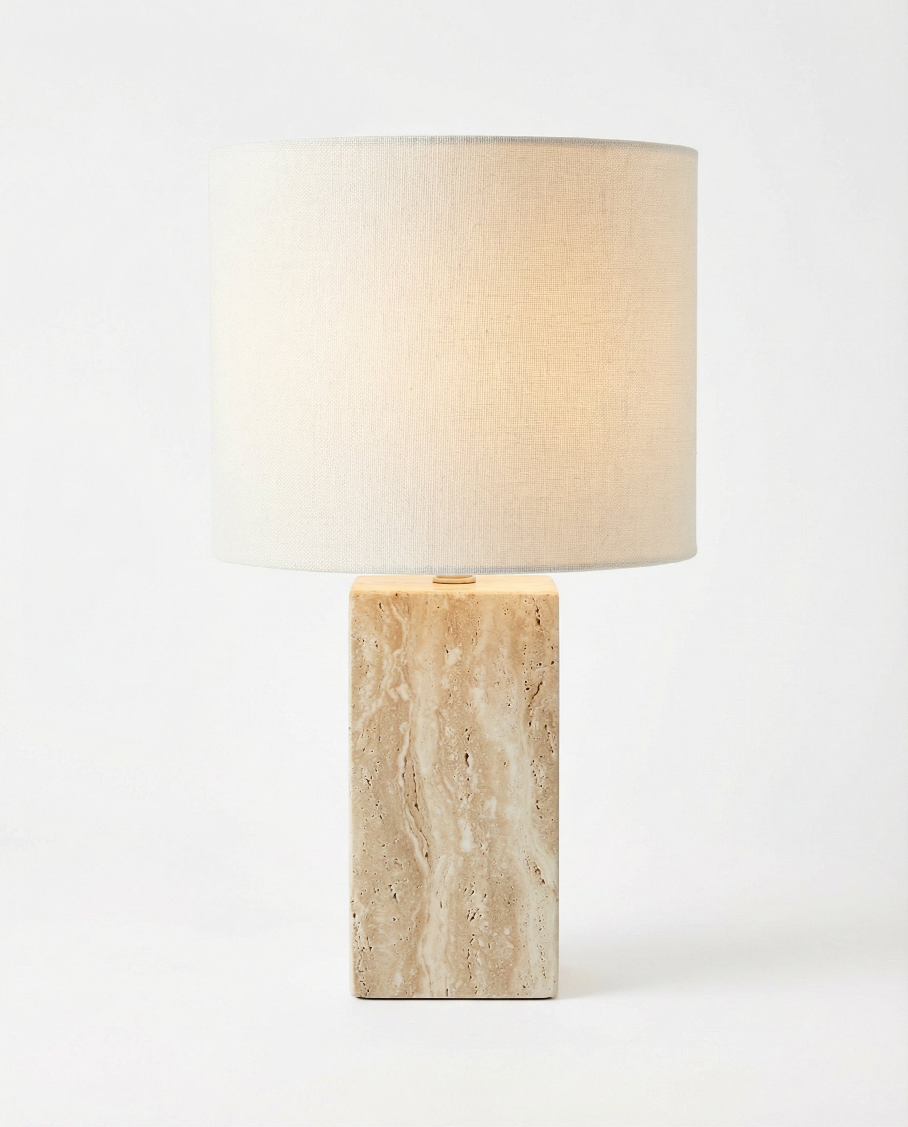 Travertine Stone Table Lamp