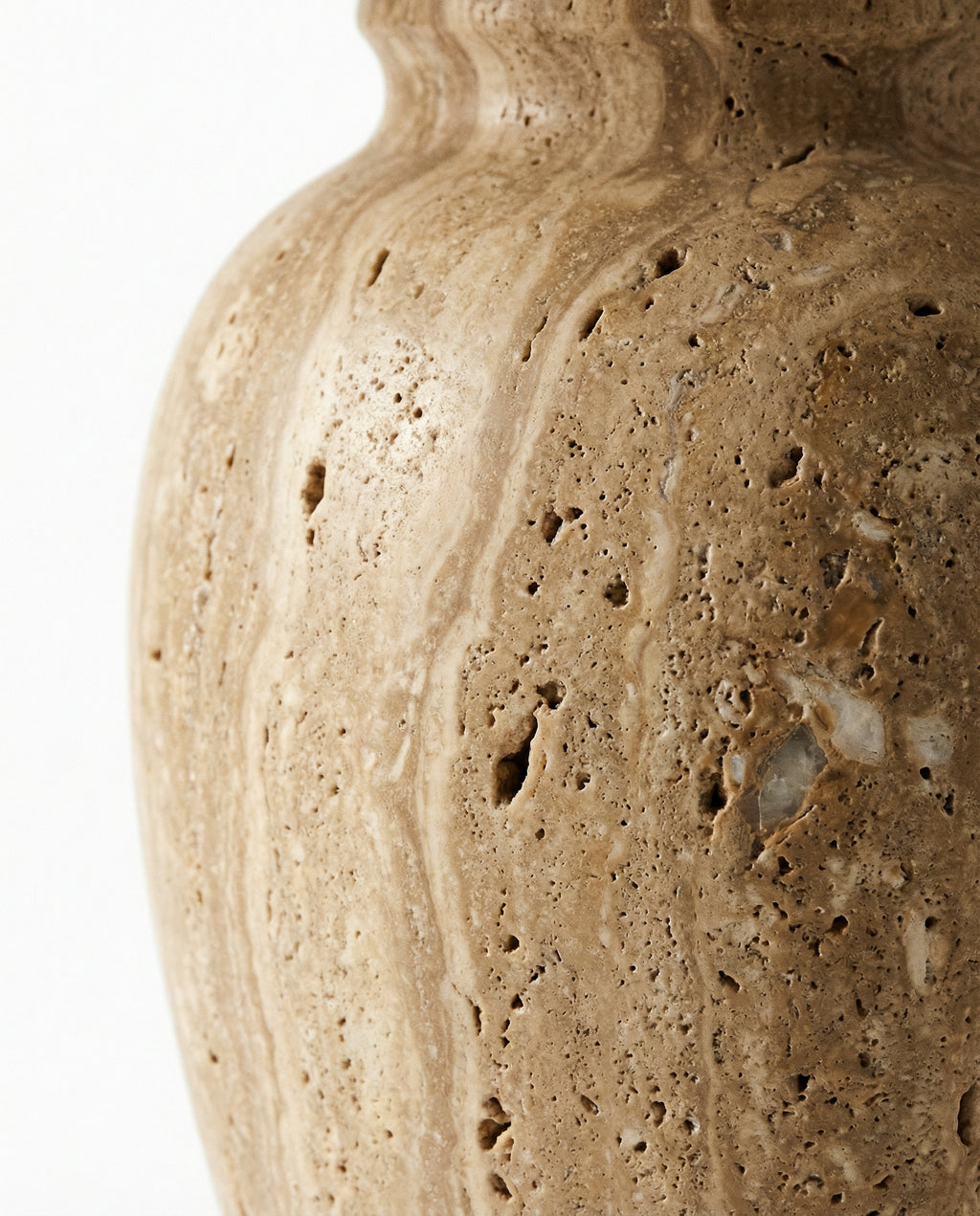 Travertine Stone Table Lamp